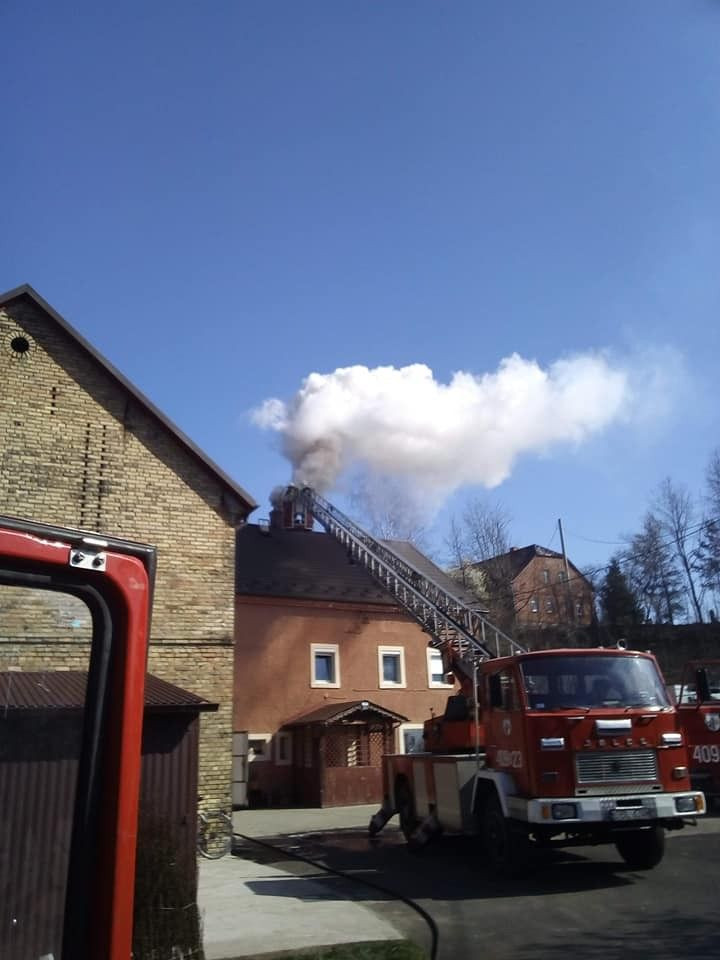 Akcja straży w Milikowie (gmina Nowogrodziec, powiat bolesławiecki)