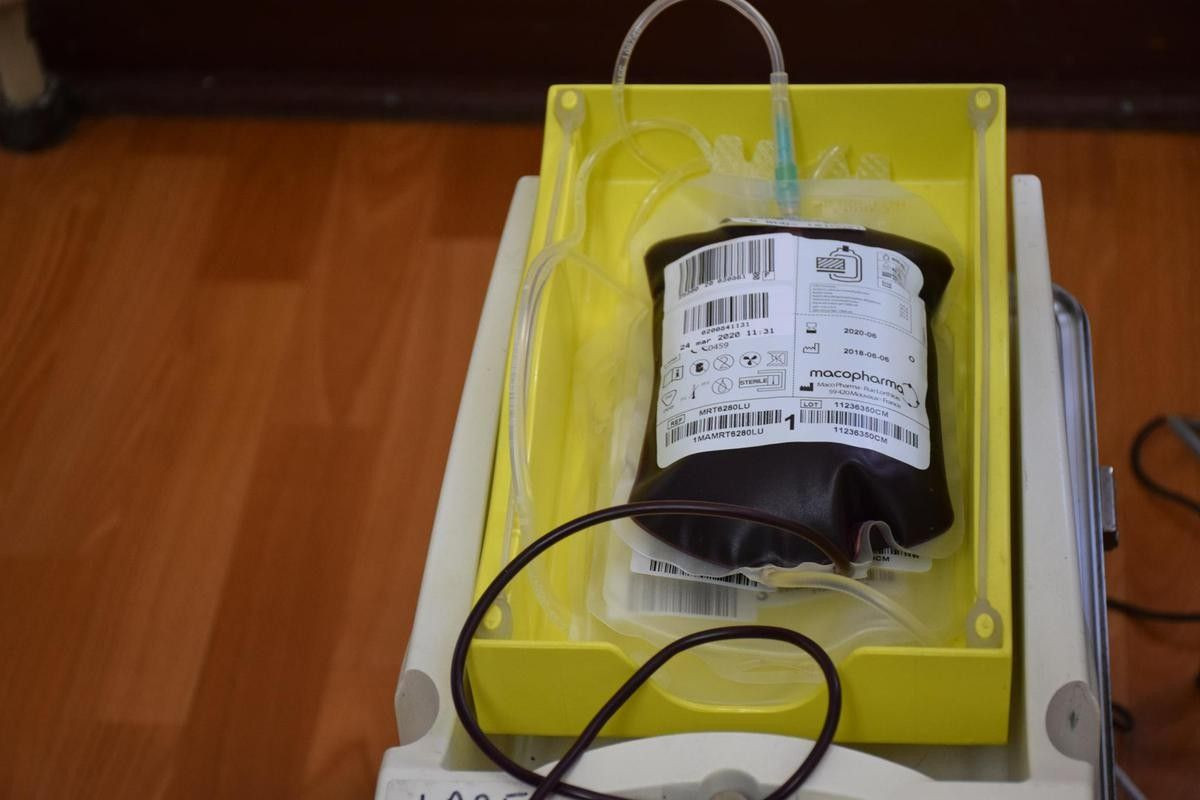 Żołnierze z 23 Śląskiego Pułku Artylerii w akcji krwiodawstwa