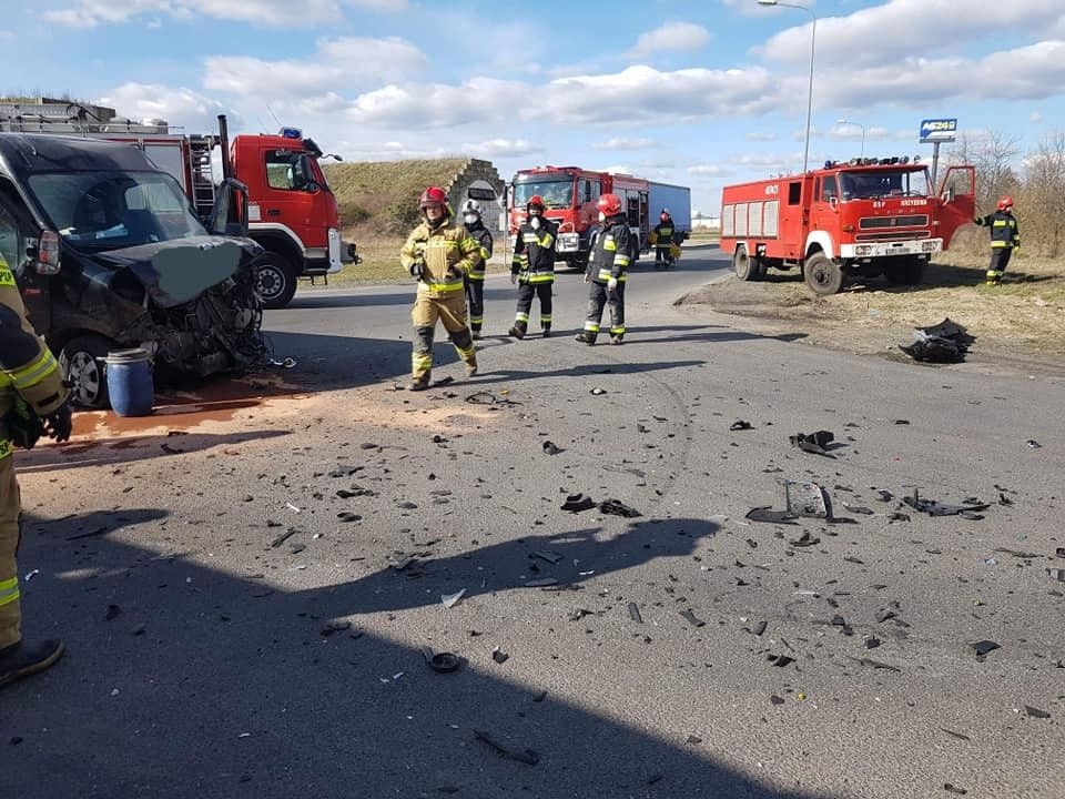 Wypadek koło Szczytnicy (gmina Warta Bolesławiecka)