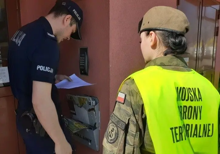 Działania policji i Wojska Obrony Terytorialnej