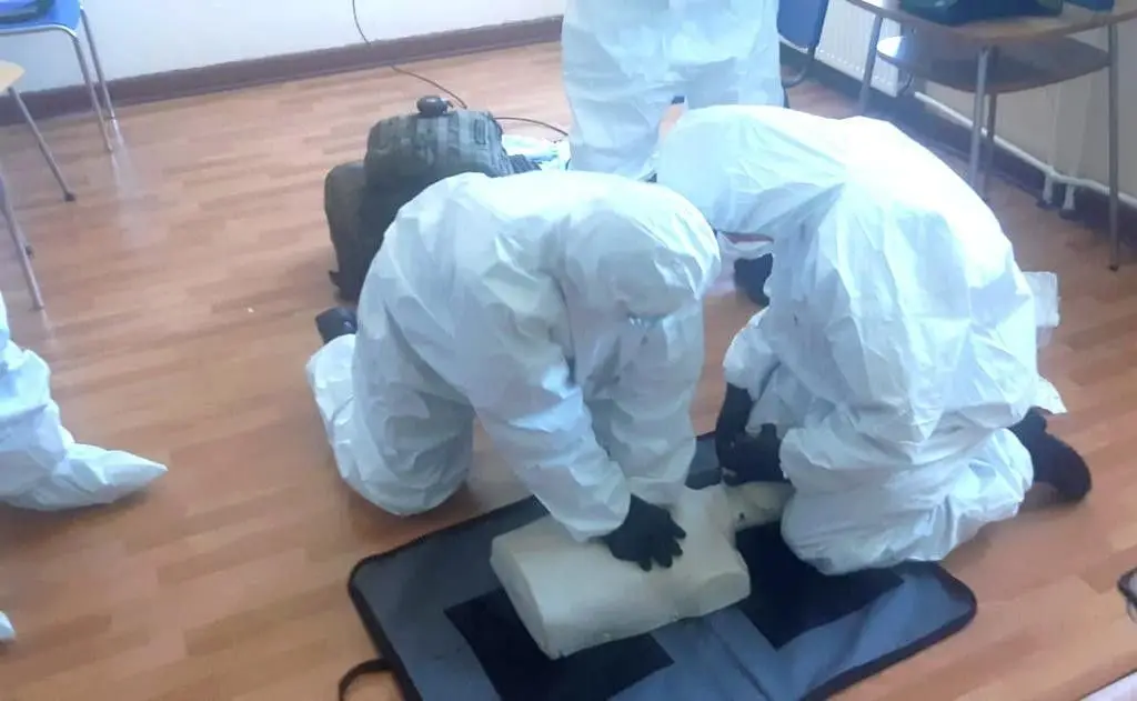 Szkolenie medycznie w 23 Śląskim Pułku Artylerii w Bolesławcu