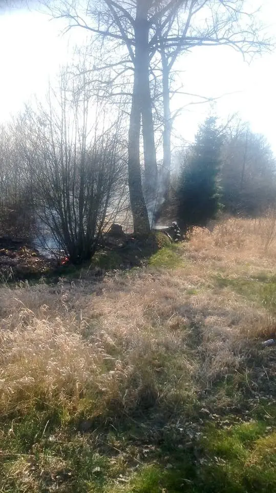 Akcja straży pożarnej w Raciborowicach (gmina Warta Bolesławiecka, powiat bolesławiecki)