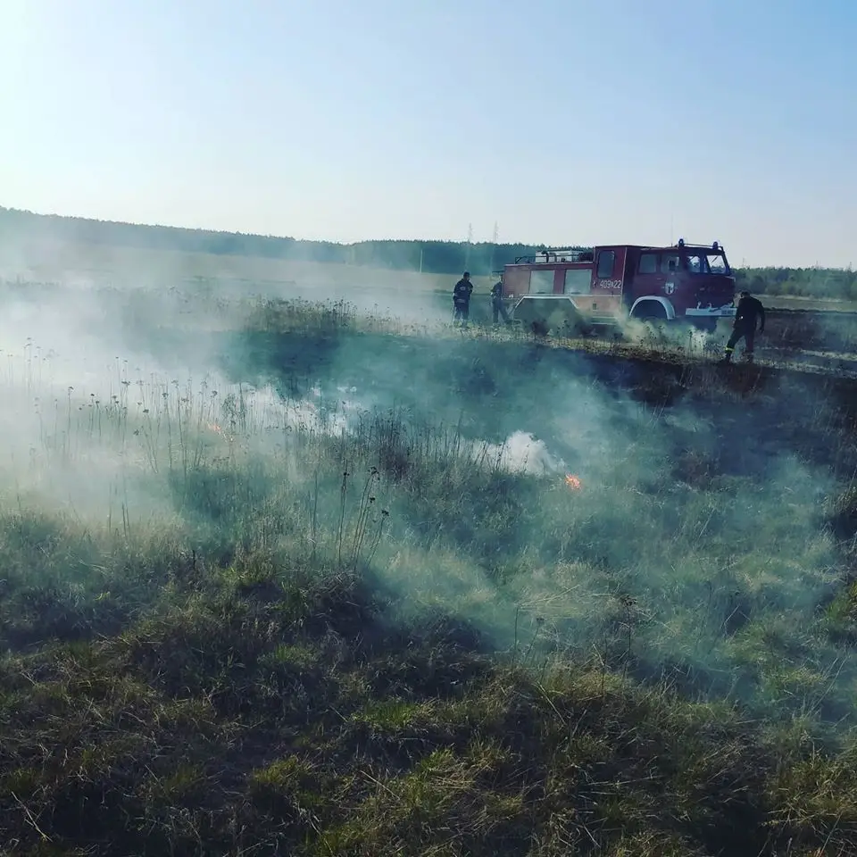 Firefighting operation in Wykroty (Nowogrodziec municipality, Bolesławiec County)