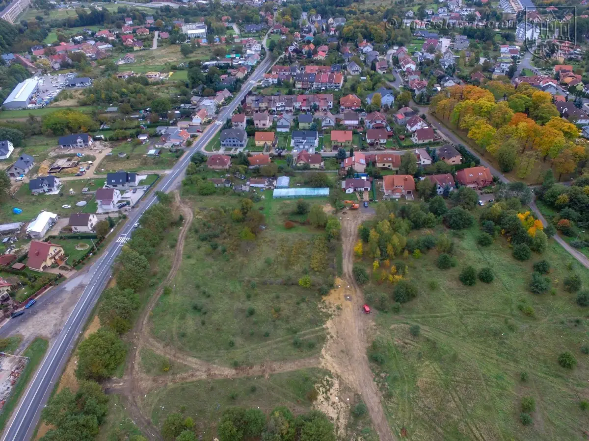 Droga w rejonie ulic Ptasiek i Widok w Bolesławcu