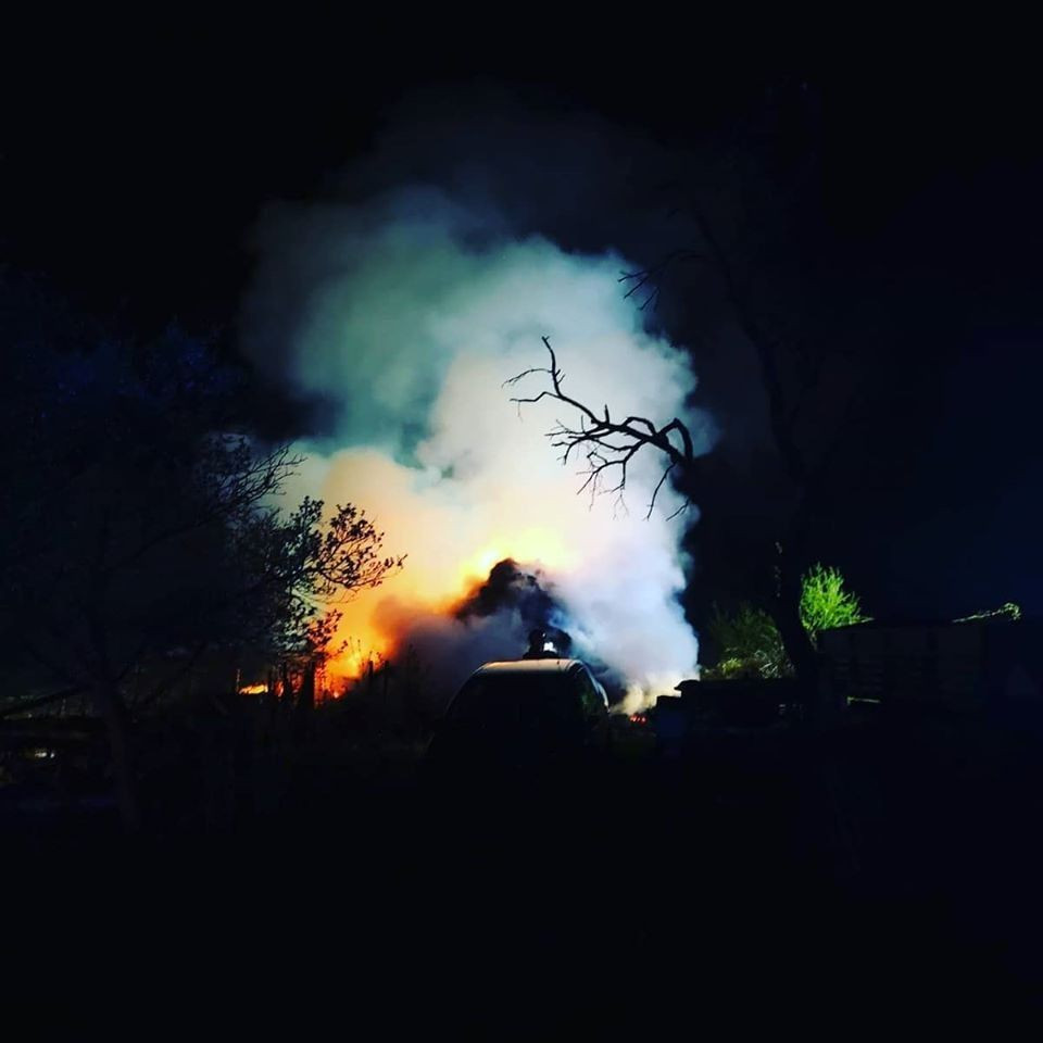 Nocna akcja straży w Ocicach (gmina Bolesławiec, powiat bolesławiecki)