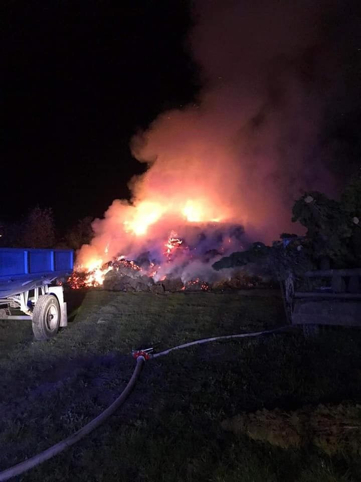 Nocna akcja straży w Ocicach (gmina Bolesławiec, powiat bolesławiecki)