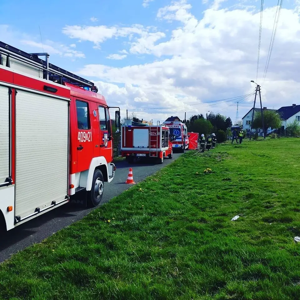 Mężczyzna potrącony przez traktor w Gościszowie