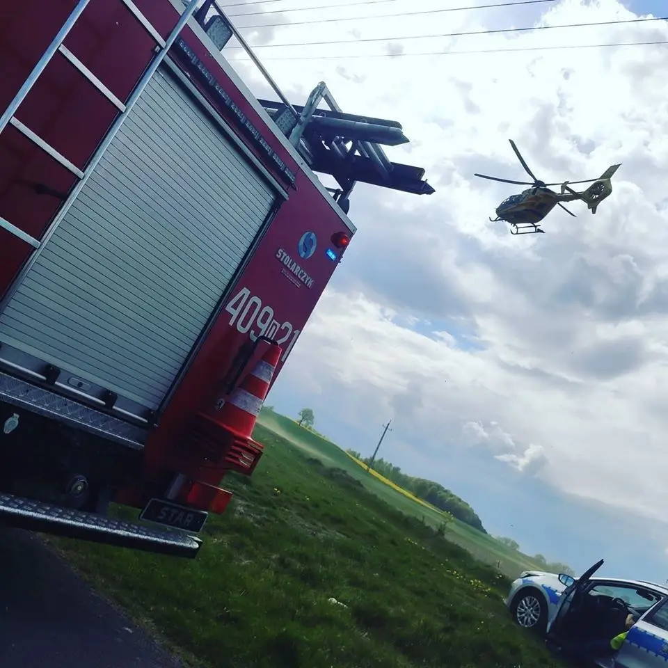 Mężczyzna potrącony przez traktor w Gościszowie