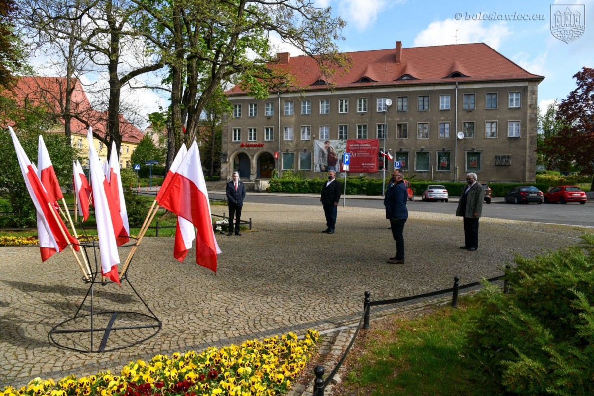 Uroczystość z okazji święta Konstytucji 3 maja w Bolesławcu