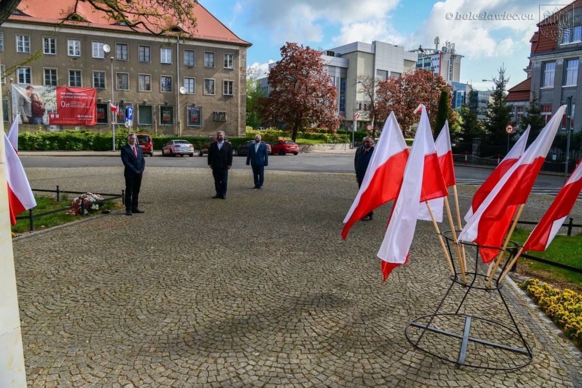 Uroczystość z okazji święta Konstytucji 3 maja w Bolesławcu