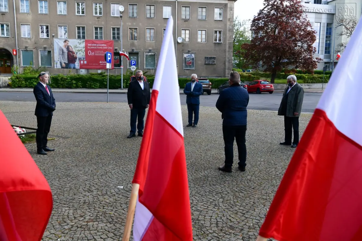 Uroczystość z okazji święta Konstytucji 3 maja w Bolesławcu
