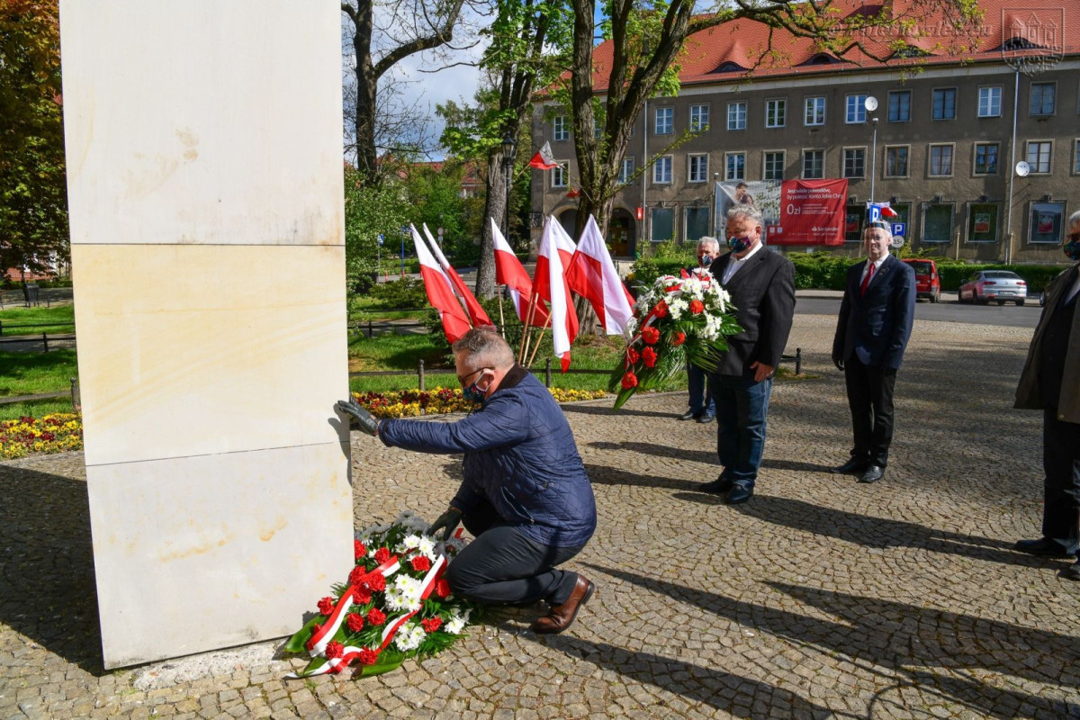 Uroczystość z okazji święta Konstytucji 3 maja w Bolesławcu
