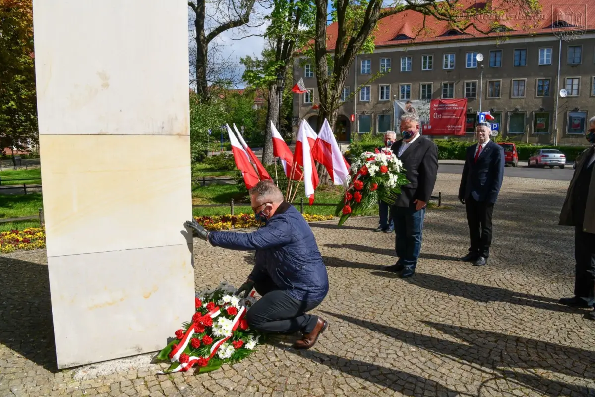 Uroczystość z okazji święta Konstytucji 3 maja w Bolesławcu