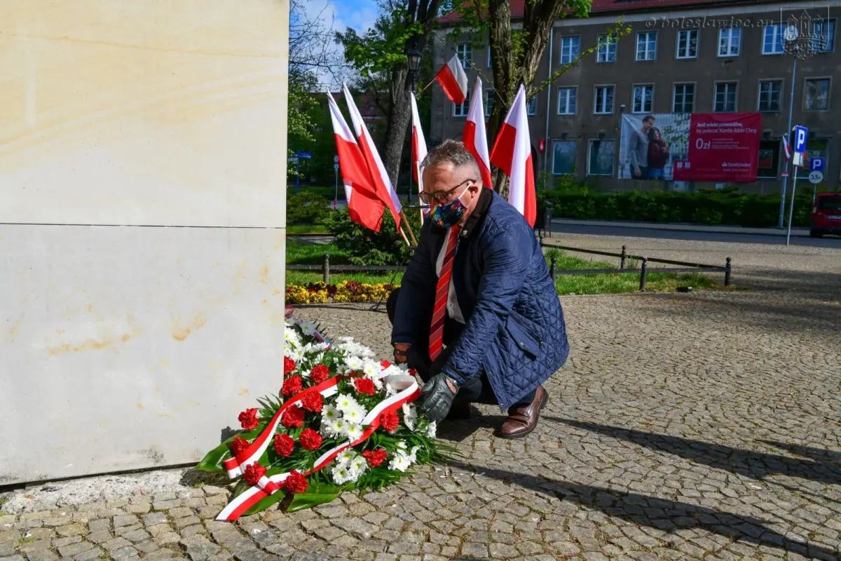 Uroczystość z okazji święta Konstytucji 3 maja w Bolesławcu