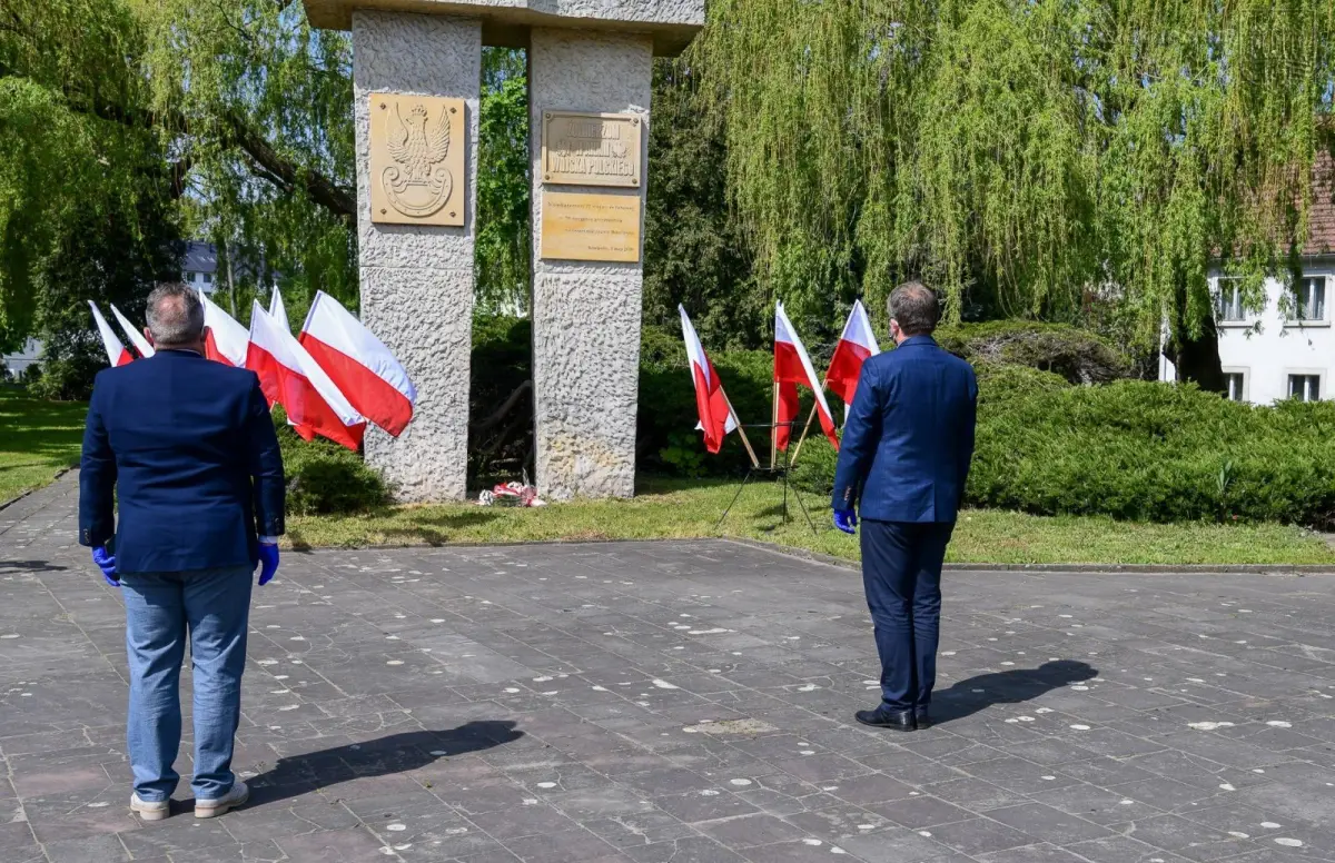 Bolesławiec: symboliczna uroczystość związana z rocznicą zakończenia II wojny światowej
