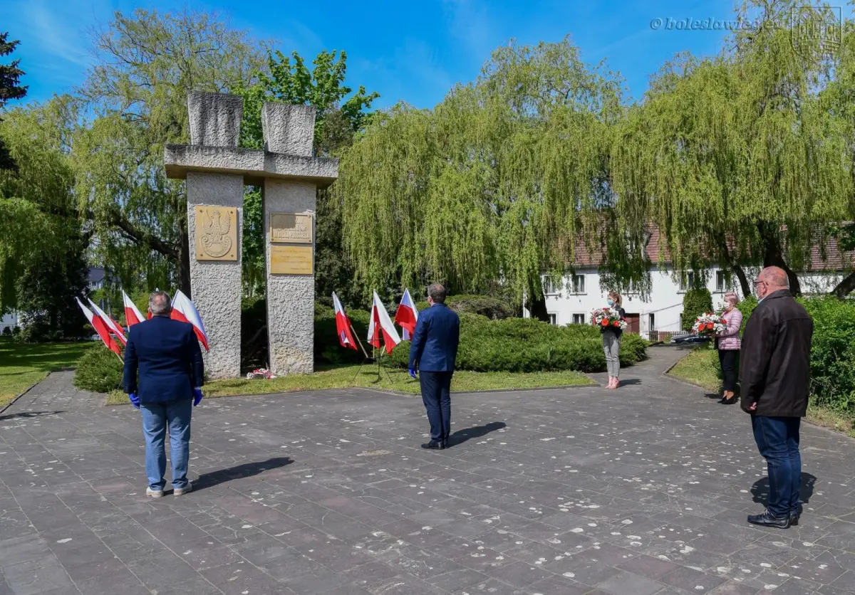 Bolesławiec: symboliczna uroczystość związana z rocznicą zakończenia II wojny światowej