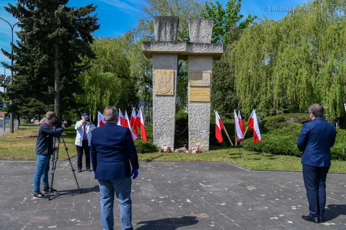 Bolesławiec: symboliczna uroczystość związana z rocznicą zakończenia II wojny światowej