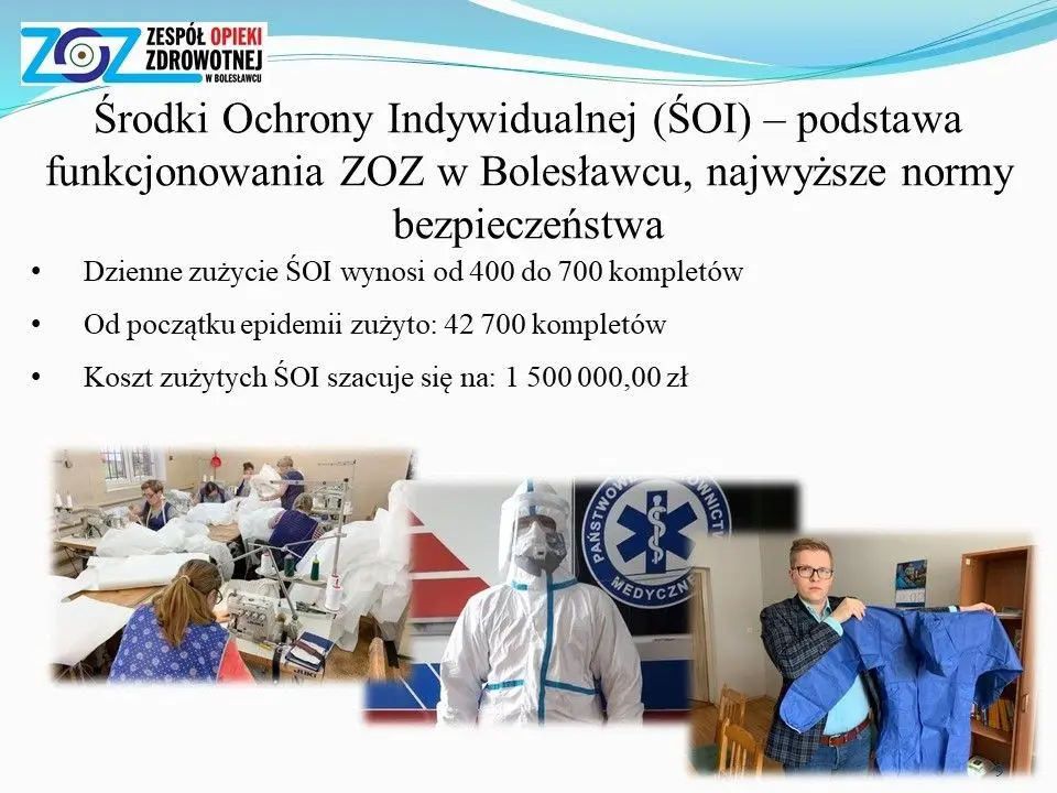 Sytuacja epidemiologiczna i finansowa szpitala powiatowego w Bolesławcu – prezentacja