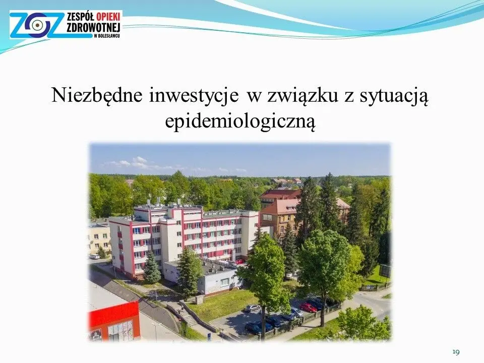 Sytuacja epidemiologiczna i finansowa szpitala powiatowego w Bolesławcu – prezentacja