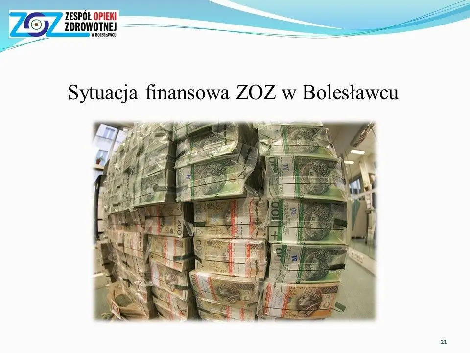 Sytuacja epidemiologiczna i finansowa szpitala powiatowego w Bolesławcu – prezentacja