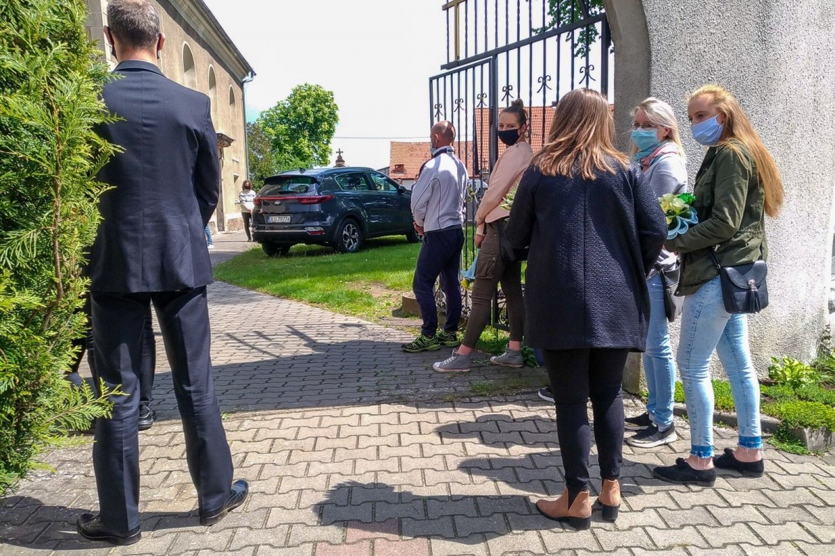 Ceremonia pogrzebowa Kacperka Błażejowskiego