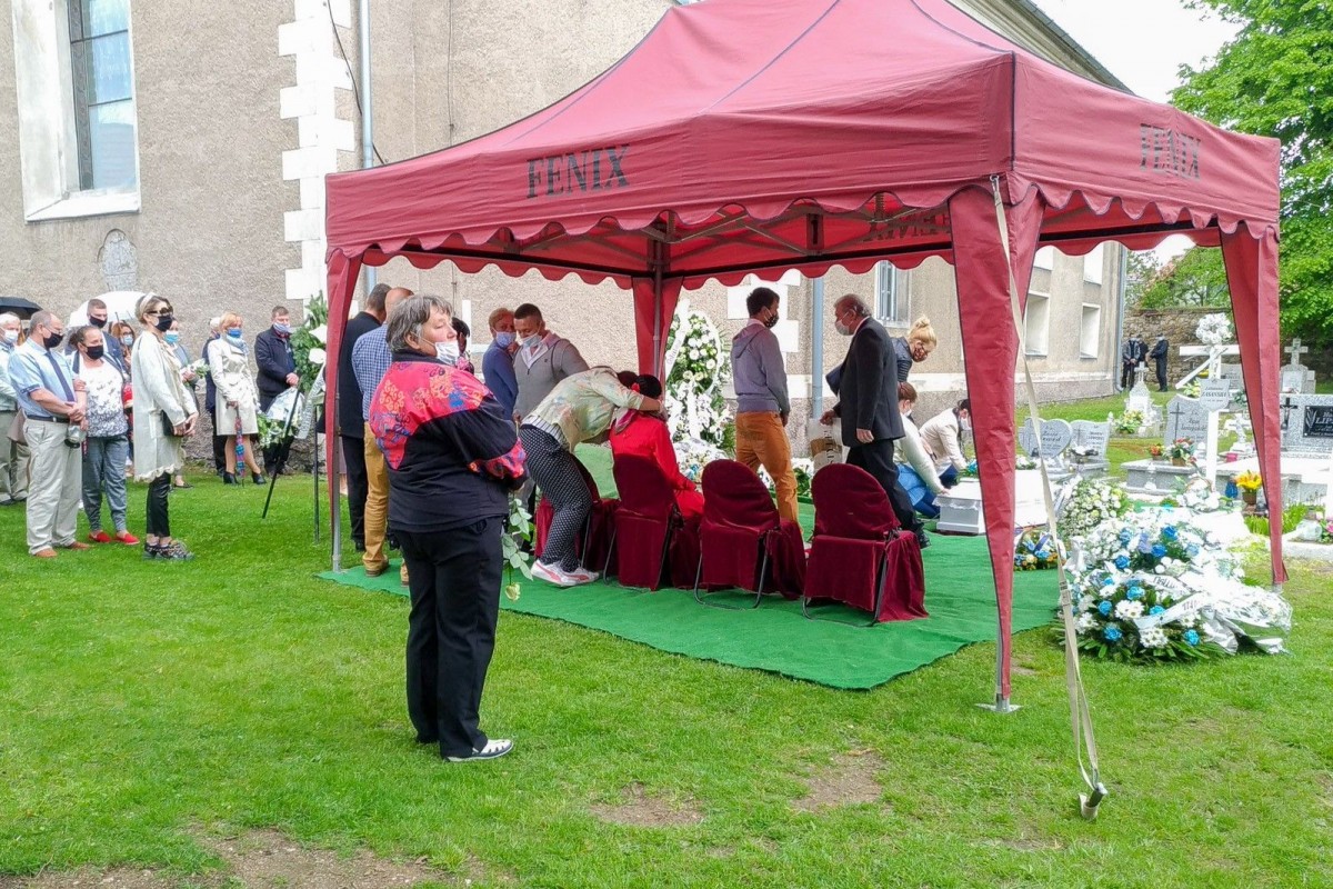 Ceremonia pogrzebowa Kacperka Błażejowskiego