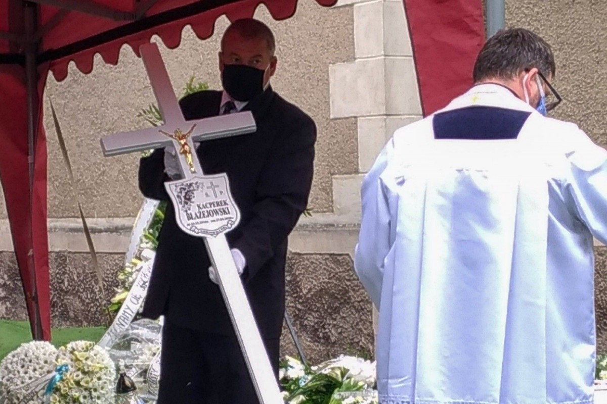 Ceremonia pogrzebowa Kacperka Błażejowskiego