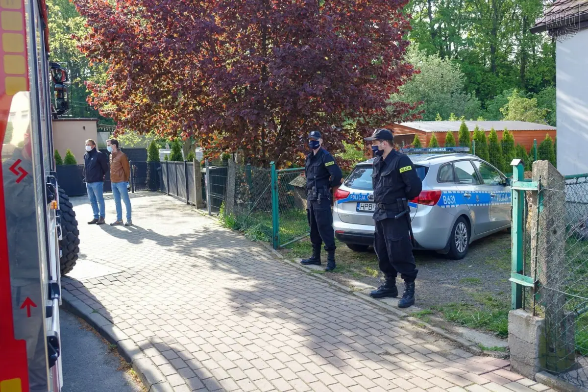 Akcja saperów przy ulicy Góralskiej w Bolesławcu