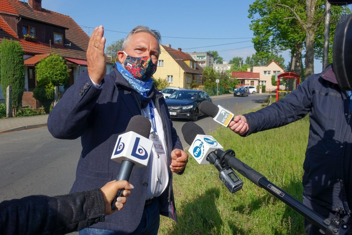 Akcja saperów przy ulicy Góralskiej w Bolesławcu