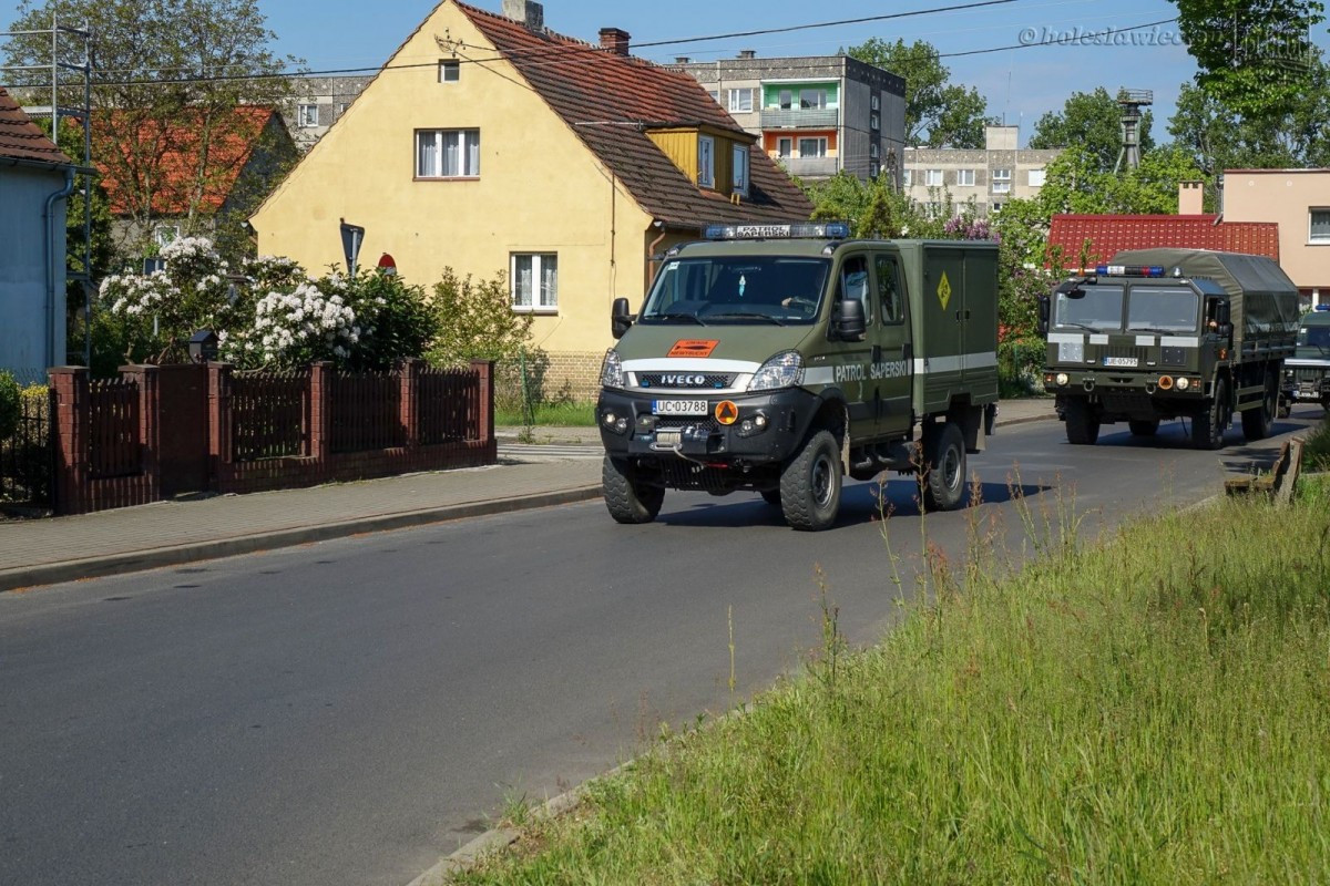 Akcja saperów przy ulicy Góralskiej w Bolesławcu