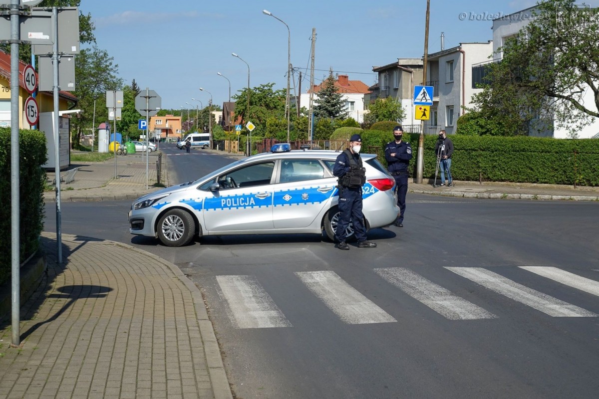 Akcja saperów przy ulicy Góralskiej w Bolesławcu