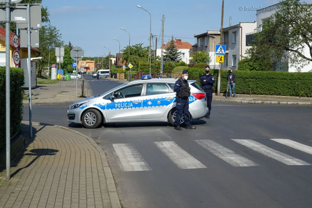 Akcja saperów przy ulicy Góralskiej w Bolesławcu