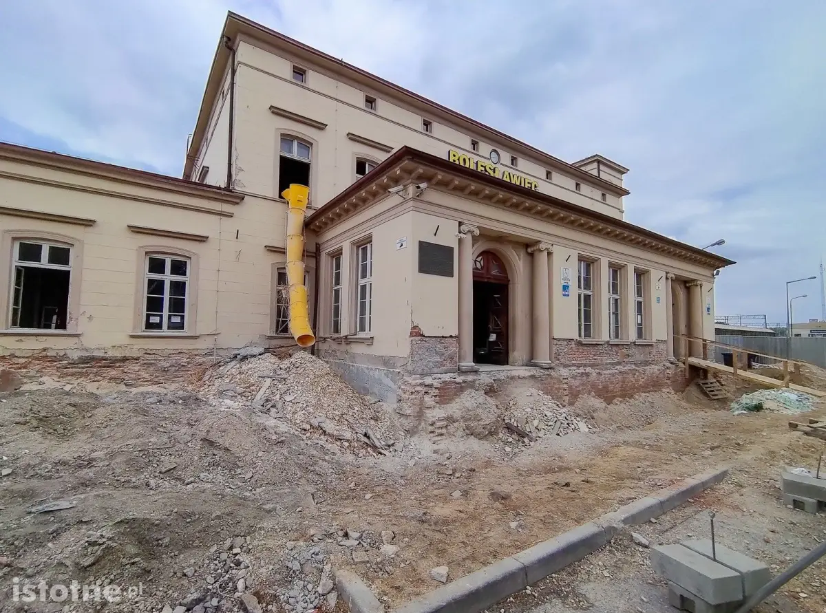 Remont dworca PKP w Bolesławcu