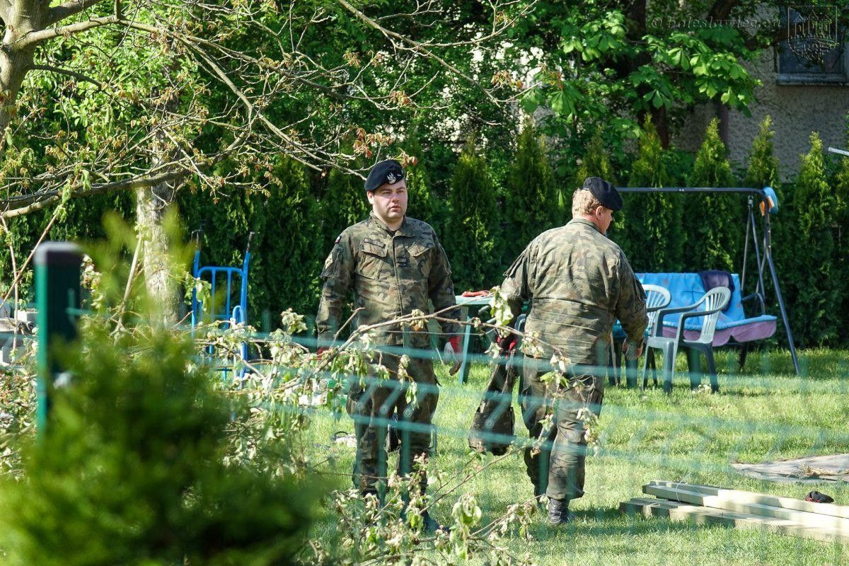 Akcja saperów z Patrolu Rozminowania nr 23 z 23 Pułku Artylerii przy ul. Góralskiej w Bolesławcu