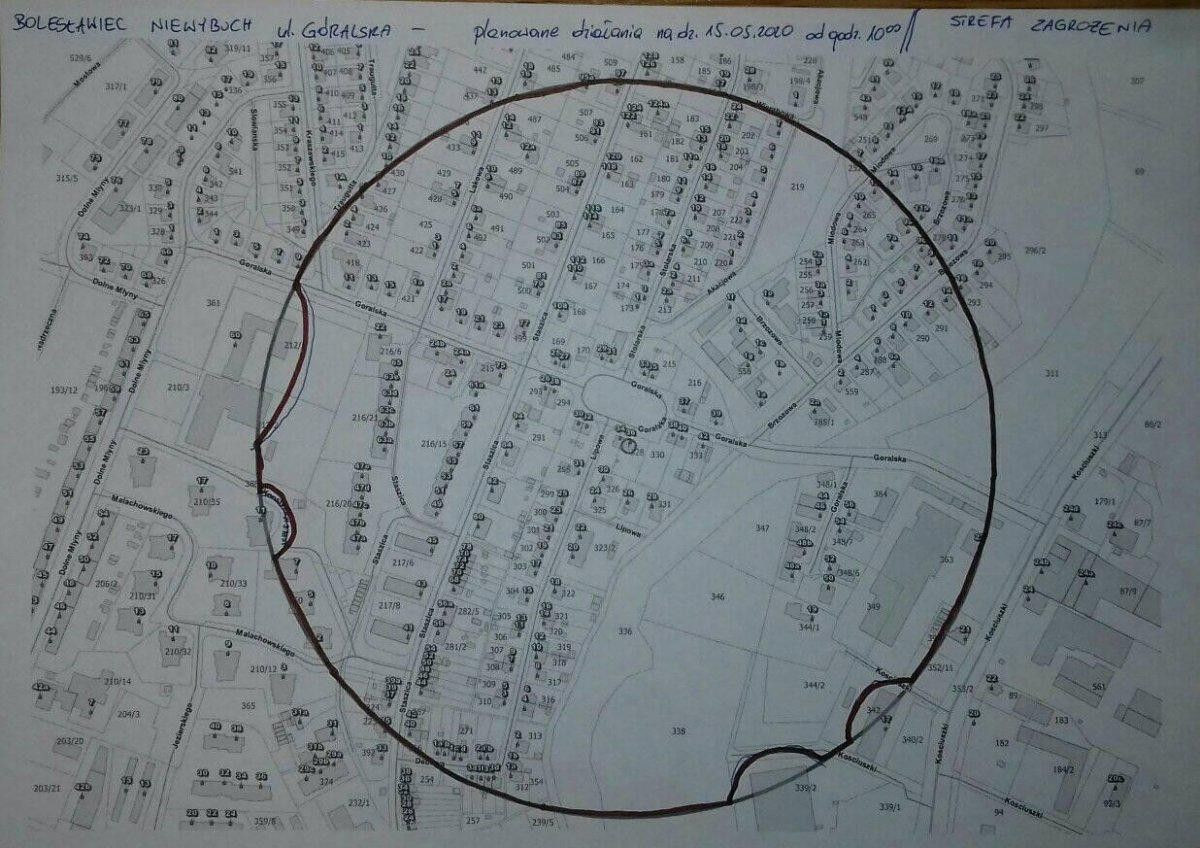 Akcja saperów z Patrolu Rozminowania nr 23 z 23 Pułku Artylerii przy ul. Góralskiej w Bolesławcu