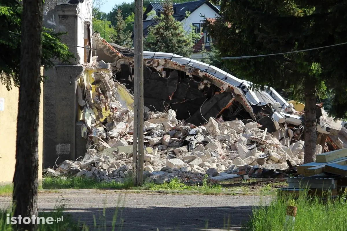 Wyburzanie budynków dawnego Bonitexu