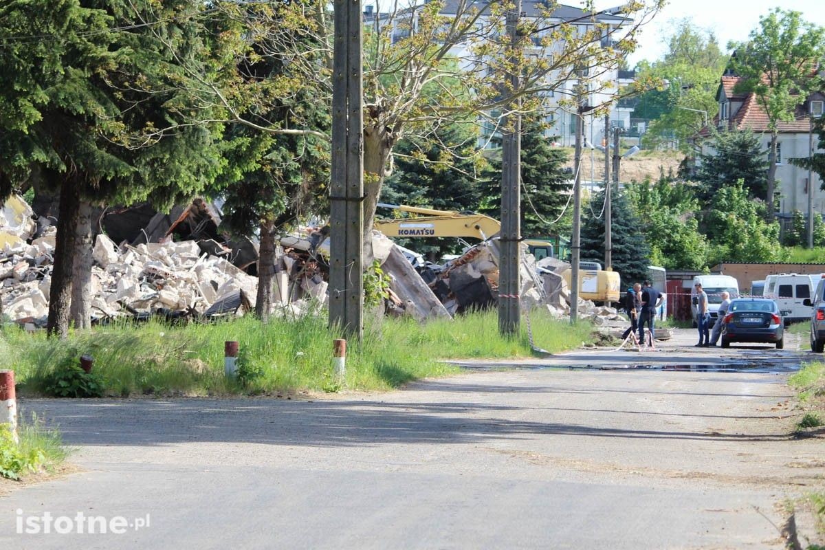 Wyburzanie budynków dawnego Bonitexu