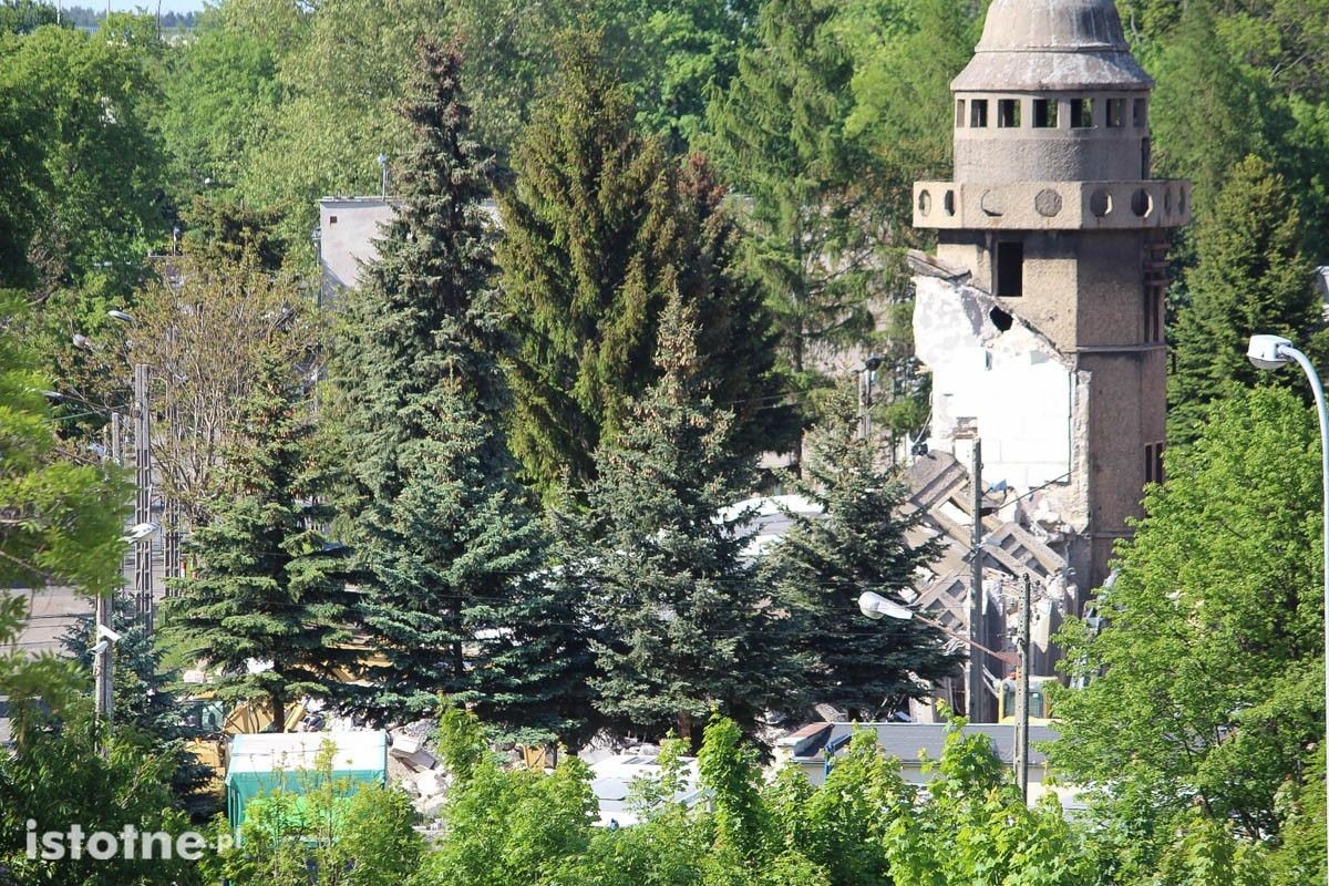 Wyburzanie budynków dawnego Bonitexu