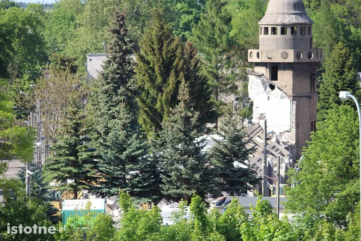 Wyburzanie budynków dawnego Bonitexu