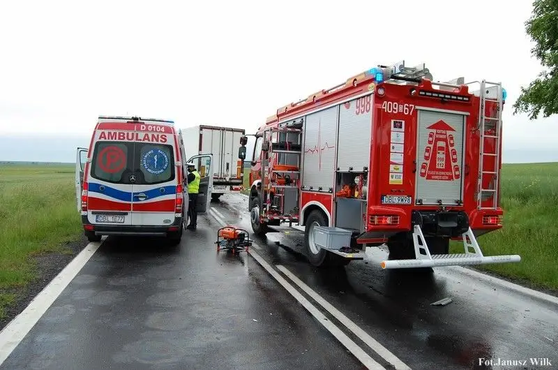 Wypadek w Tomaszowie Bolesławieckim (gmina Warta Bolesławiecka, powiat bolesławiecki)