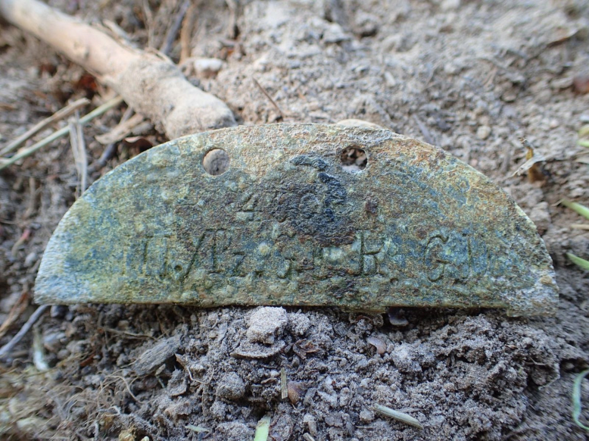 Prace ekshumacyjne prowadzone przez poznańskie stowarzyszenie Pomost w okolicach Gościszowa (gmina Nowogrodziec, powiat bolesławiecki)