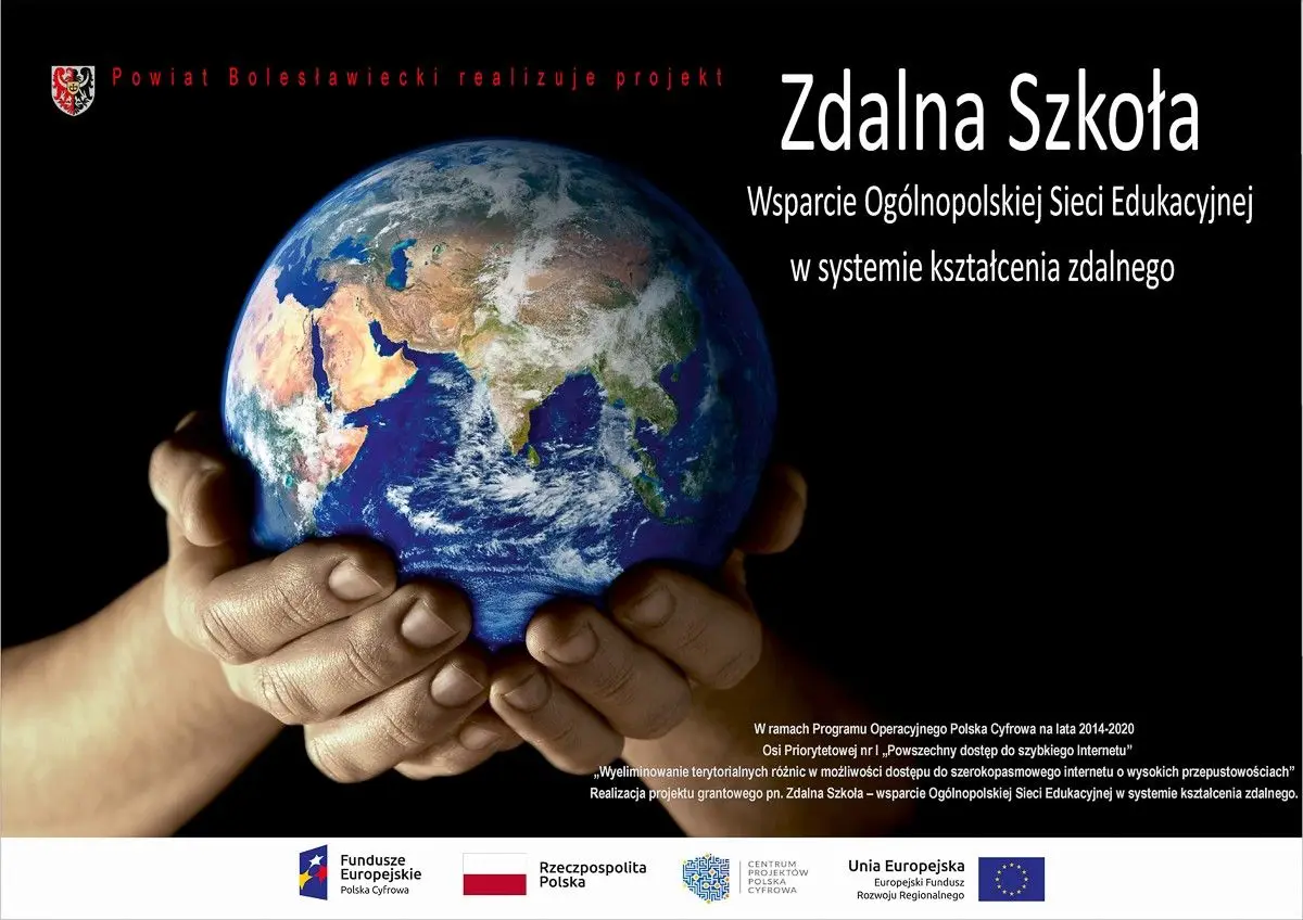 Powiat Bolesławiecki realizuje projekt „Zdalna Szkoła”