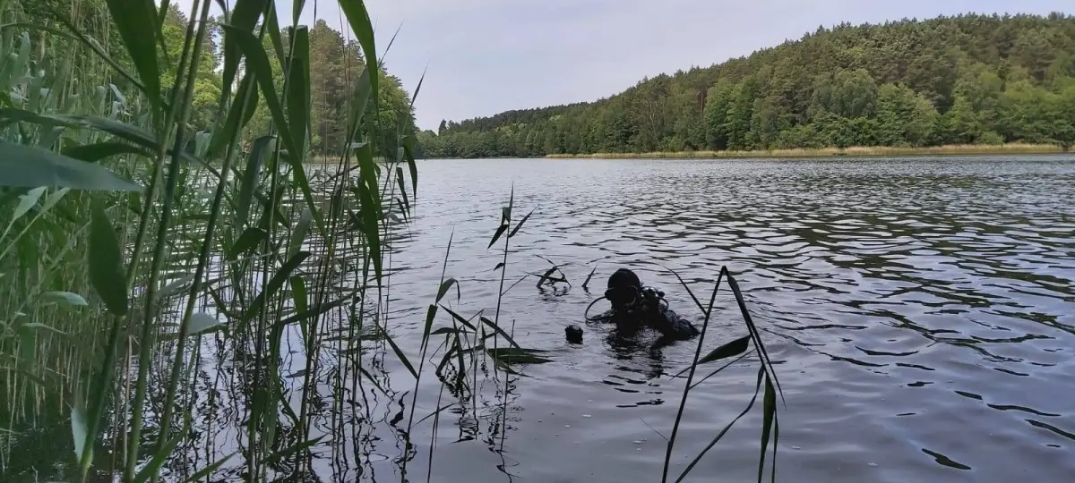 Akcja żołnierzy na Jeziorze Ciemnym w województwie lubuskim