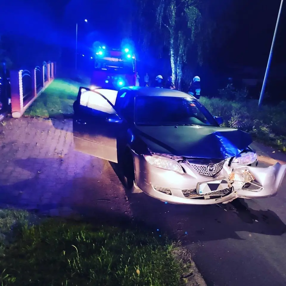 Wypadek na ul. Jodłowej w Nowogrodźcu (powiat bolesławiecki)