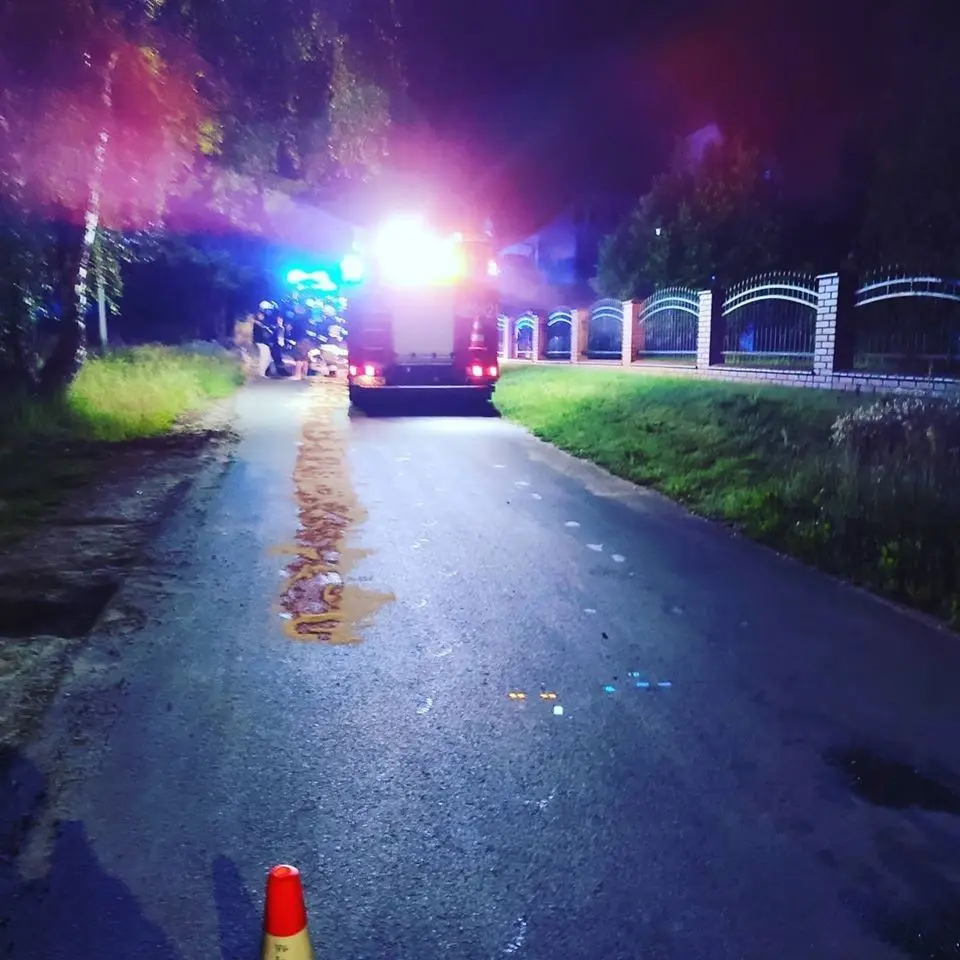 Wypadek na ul. Jodłowej w Nowogrodźcu (powiat bolesławiecki)