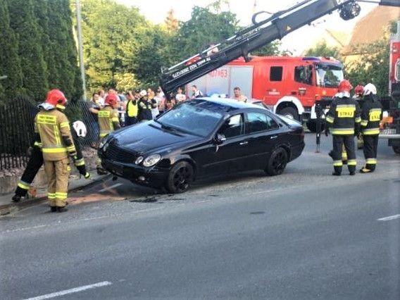 Dachowanie Mercedesa w Raciborowicach