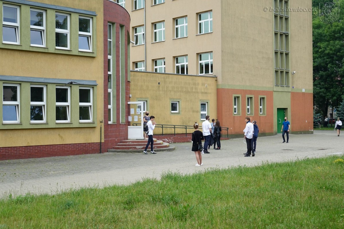 Uczniowie przystępujący do egzaminy ósmoklasisty