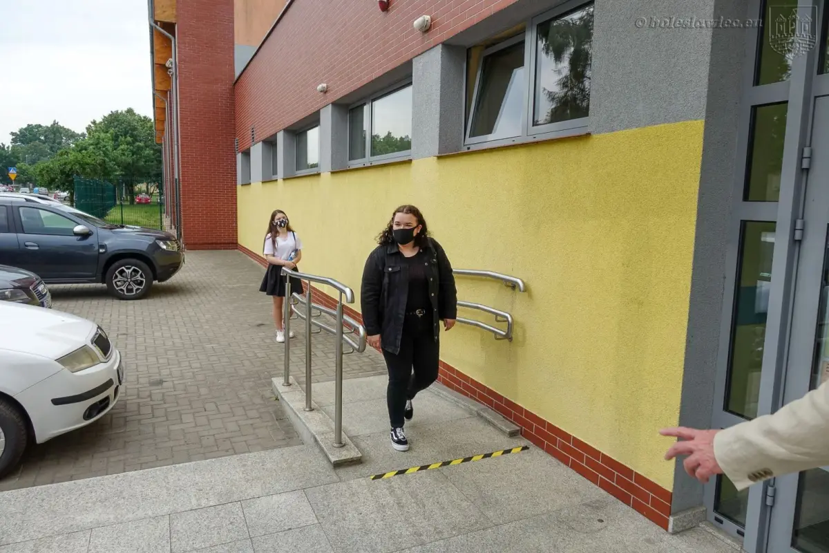 Uczniowie przystępujący do egzaminy ósmoklasisty