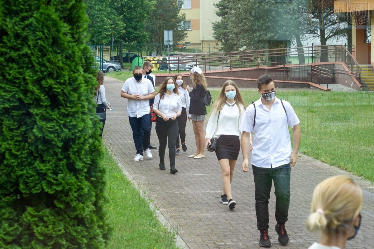 Uczniowie przystępujący do egzaminy ósmoklasisty