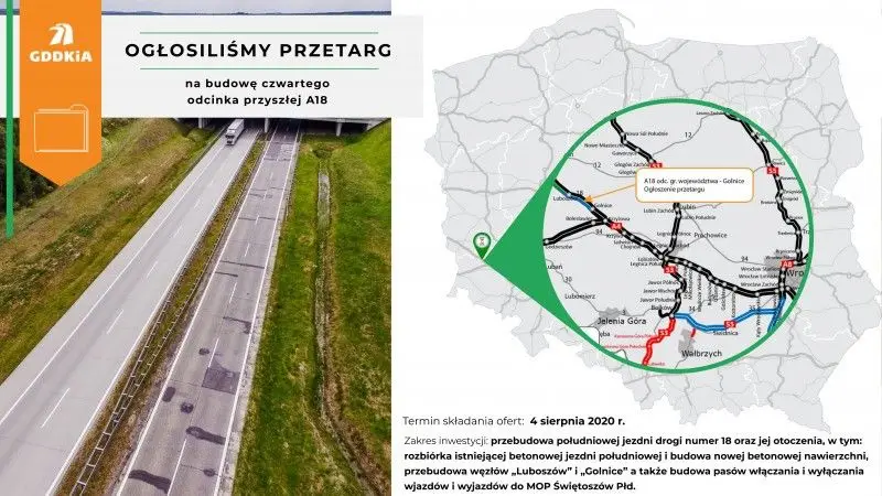 DK18 staje się autostradą